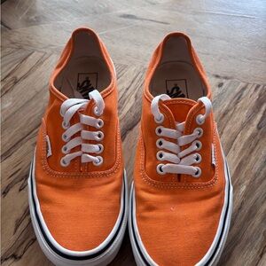 Orange Canvas Sneakers